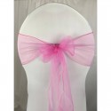 Nœud de chaise organza fushia