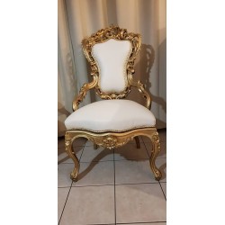 Chaise baroque trône de cérémonie