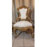 Chaise baroque trône de cérémonie