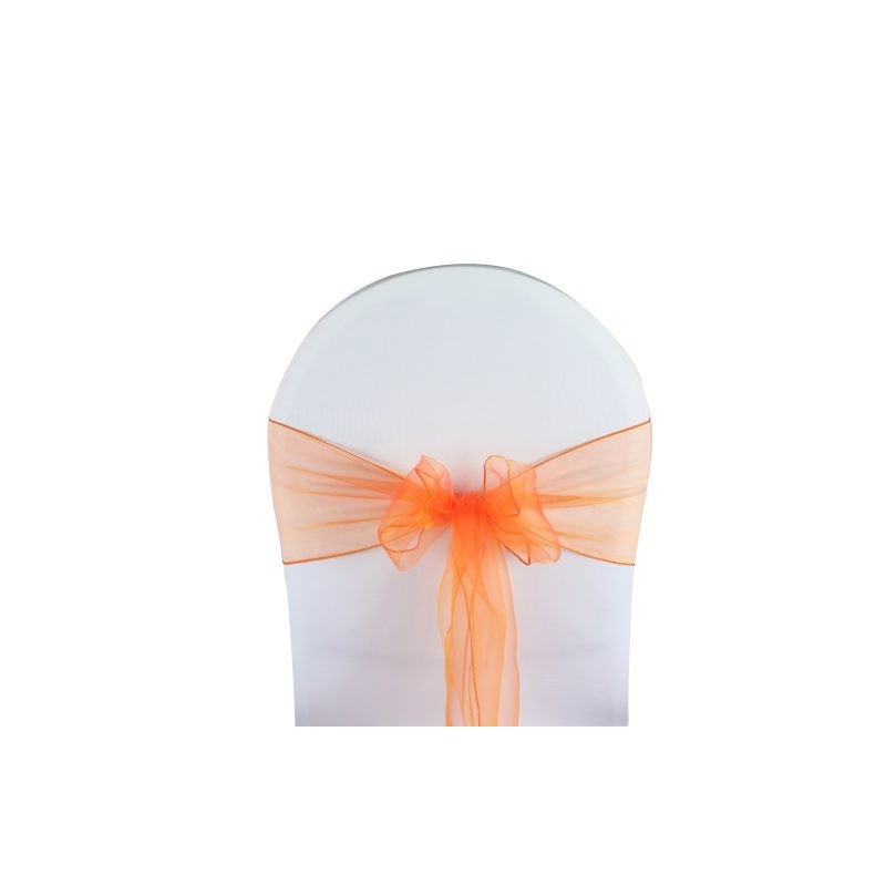 Nœud de chaise organza orange