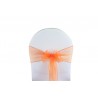 Nœud de chaise organza orange