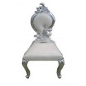 Chaise baroque argent
