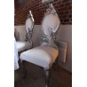 Chaise baroque argent