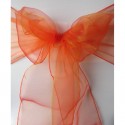 Nœud de chaise organza orange