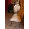 Chaise baroque argent