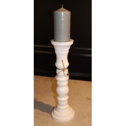 Bougeoir en bois H39