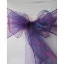 Nœud de chaise organza violet