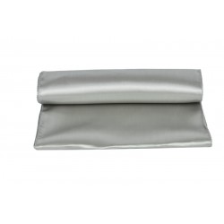 Chemin de table satin argent
