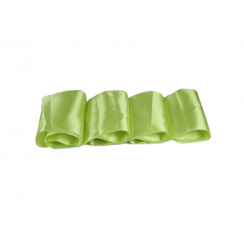Chemin de table satin vert anis