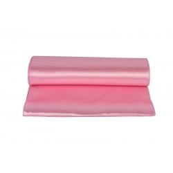 Chemin de table satin rose pale