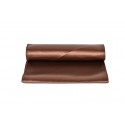 Chemin de table satin chocolat