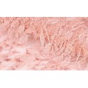 Nappe rectangle dentelle vieux rose