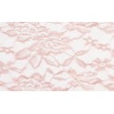 Nappe rectangle dentelle vieux rose