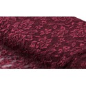 Nappe rectangle dentelle bordeaux