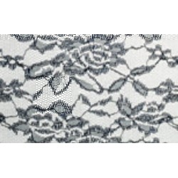 Nappe rectangle dentelle bleu marine