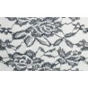 Nappe rectangle dentelle bleu marine