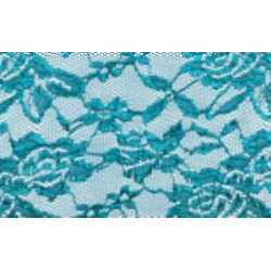 Nappe rectangle dentelle pétrole