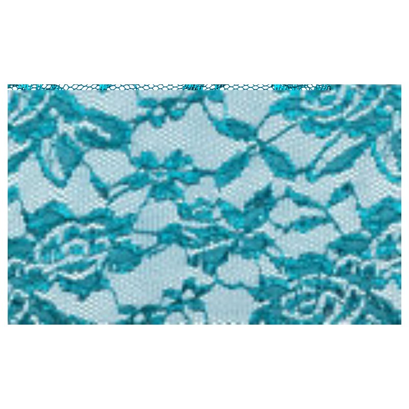 Nappe rectangle dentelle pétrole