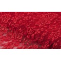 Nappe rectangle dentelle rouge