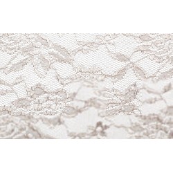 Nappe rectangle dentelle taupe