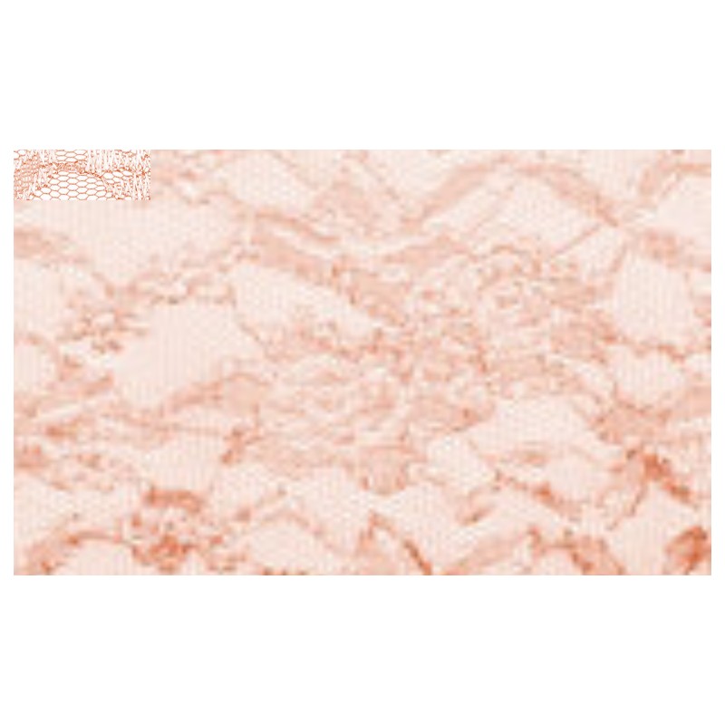 Nappe rectangle dentelle poudre