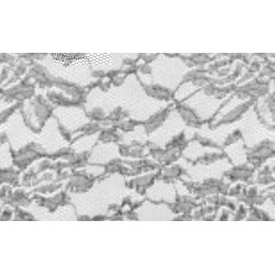 Nappe rectangle dentelle gris