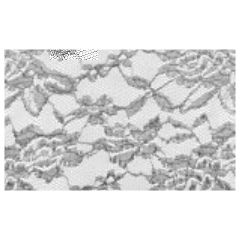 Nappe rectangle dentelle gris