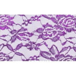 Nappe rectangle dentelle violet
