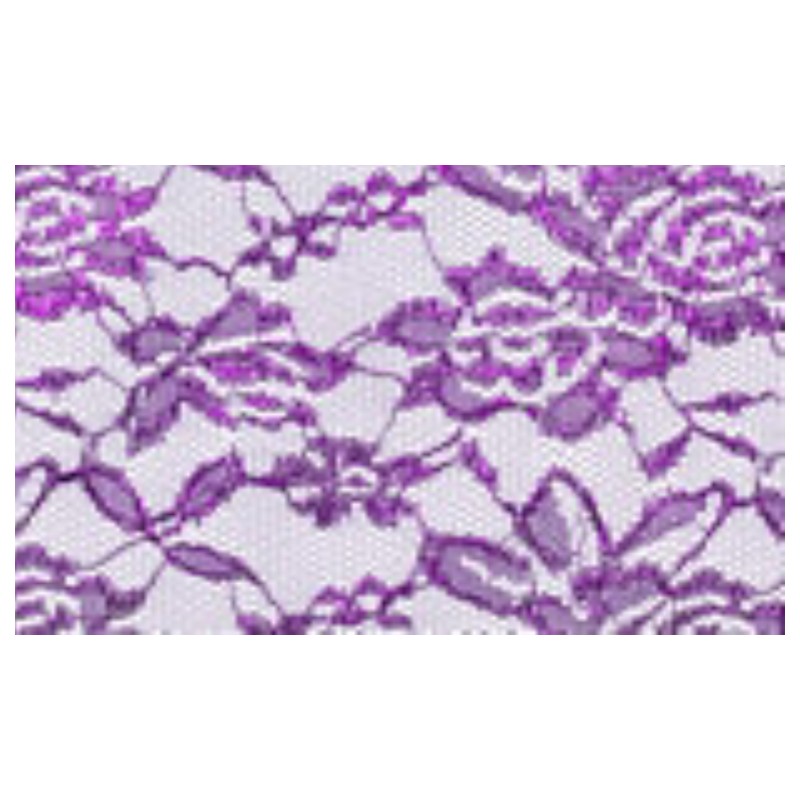 Nappe rectangle dentelle violet