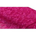 Nappe rectangle dentelle fushia