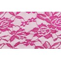 Nappe rectangle dentelle fushia