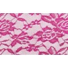 Nappe rectangle dentelle fushia