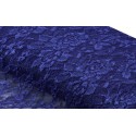Nappe rectangle dentelle bleu saphir