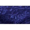 Nappe rectangle dentelle bleu saphir