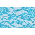 Nappe rectangle dentelle bleu turquoise