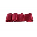 Chemin de table satin bordeaux