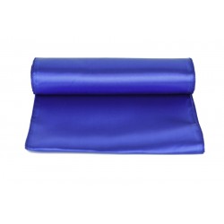 Chemin de table satin bleu roi