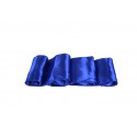 Chemin de table satin bleu roi