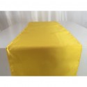 Chemin de table satin jaune
