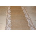 Chemin de table en jute