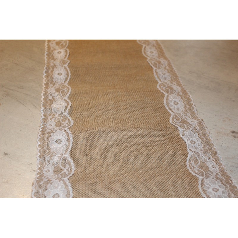 Chemin de table en jute