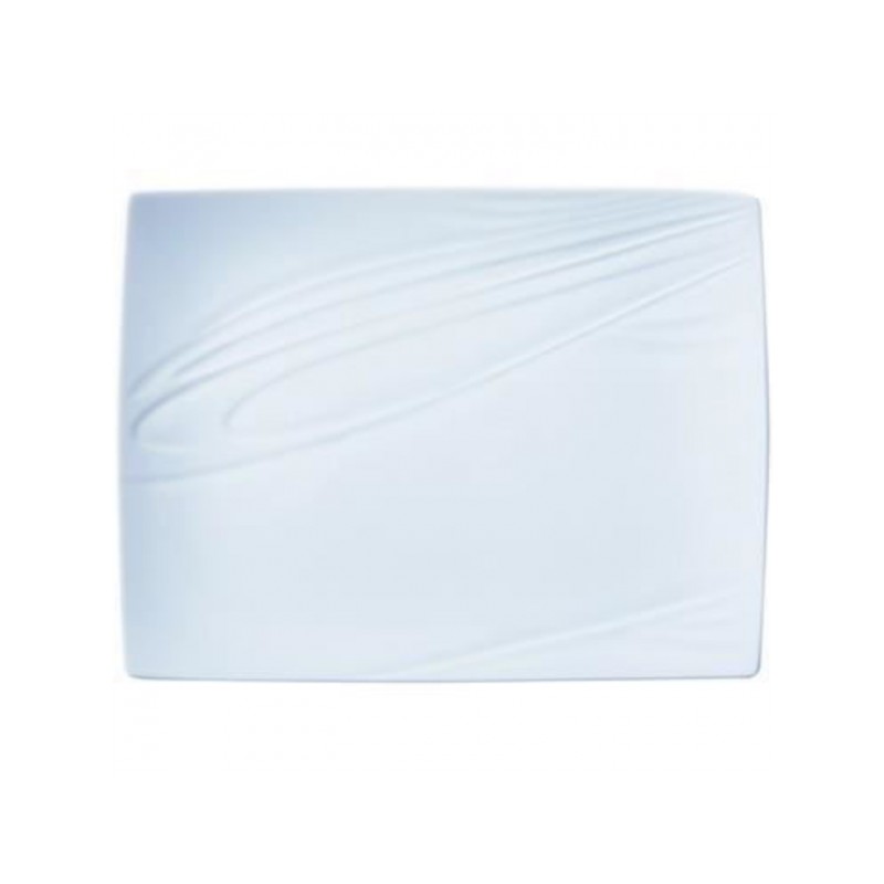 Assiette plate rectangulaire