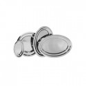 Plat Ovale inox 39X25 Série Unie