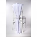 Traine de chaise mousseline blanche
