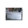 Nappe rectangle lycra juponnée blanche 183