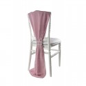 Traine de chaise mousseline nude