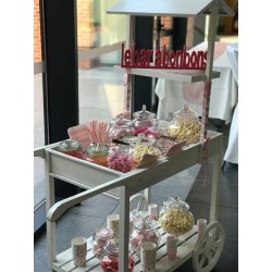 Chariot Candy bar blanc