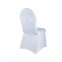 Bandeau de chaise lycra blanc