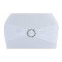Bandeau de chaise lycra blanc