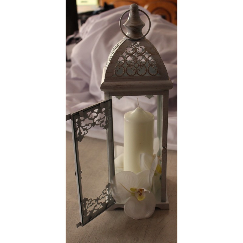 Lanterne blanche  H13.5